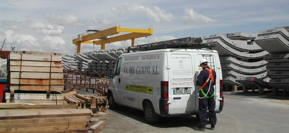 Equipo de elevación instalado