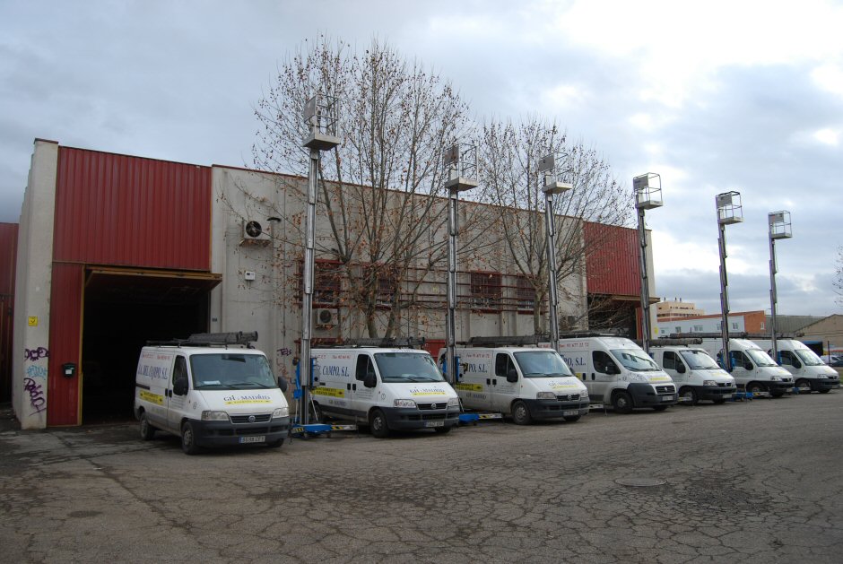 Instalación real de equipo de elevación
