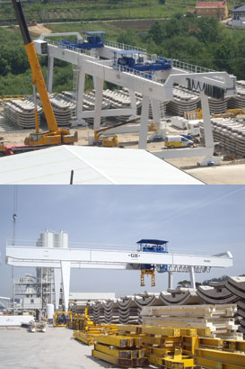 Gruas portico